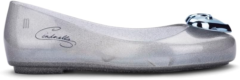 mini melissa Girl's Sweet Love + Disney Princess Jelly Ballet Flat for Kids - Jelly Ballerina Shoes for Girls, Disney-Inspired Ballet Flat