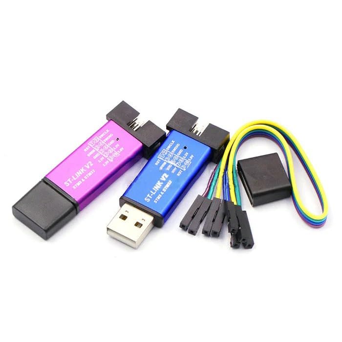 Image of ST Link V2 Programmer For STM8 and STM32 (Random Colour) -ChipTronicX