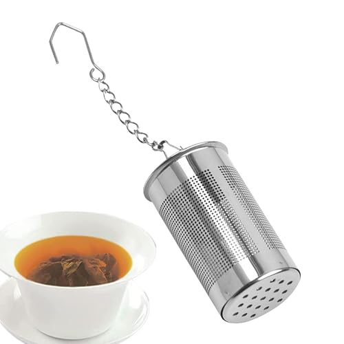Infusor de té de hierbas - Bola de infusión de malla metálica, filtro de hojas sueltas | Soporte para especias resistente al calor, taza y para preparar mezclas florales, recarga