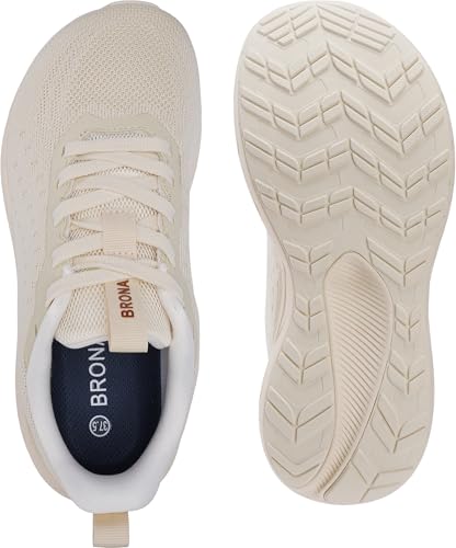 Image of BRONAX Women's Wide Toe Box Shoes | High-Impact Cushion Thick Sole | Comfort for All-Day Walking