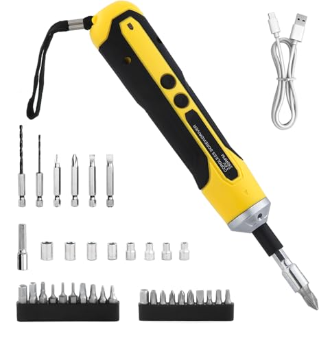 3.6V Electric Power Screwdriver Cordless Rechargeable TypeC LED Light Drill