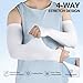 LUOLIIL VOE Arm Sleeves for Men & Women, Sun Protection Cooling Sleeves to Cover Arm Sport Sleeve for Football Cycling Golf Fishing (5 Pairs)