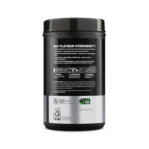 Optimum Nutrition Platinum Hydrowhey Protein Powder, Turbo Chocolate, 2 LB - image 8