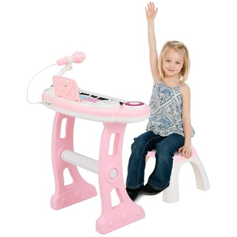 Maxmass 37 Keys Kids Piano with Stool Cover
