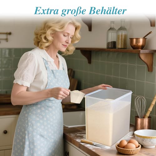 Vtopmart 2pack 9.5L Mehl und Zucker Lebensmittel Lagerung Box – Ansicht 5