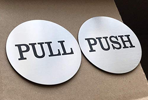 Autocollant de porte push pull pour bureau et magasin - 2