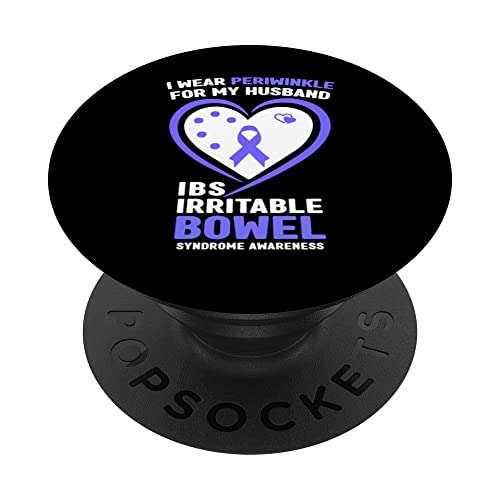 I Wear periwinkle for My Husband Irritable Bowel Syndrome PopSockets Swappable PopGrip