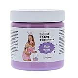 Liquid Latex Fashions- Ammonia Free Neon Violet Makeup Effects Body Costume Creation Paint for Adults and Kids, Ideal for Art and Cosplay, Easy to Peel Off- 4 Oz