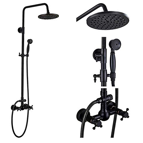 Robinet mitigeur de douche anti-calcaire bronze noir pour rénover une salle de bains ancienne
