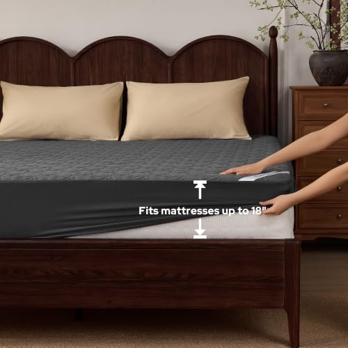 BEDLORE Waterproof Mattress Protector, Queen Size Mattress Pad Noiseless - image 8