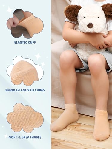 URATOT 24 Pairs Kids' Low Cut Socks - Boys' or Girls' Half Cushion Athletic Ankle Socks3