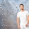 Heatwave® Pack of 2 Men's Thermal T Shirt, Warm Underwear Baselayer Thermals, Medium White #4