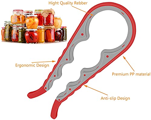 Meyuewal 43551-108097 Jar Opener, 5 In 1 Multi Function Can Opener Bottle Opener Kit thumb #5