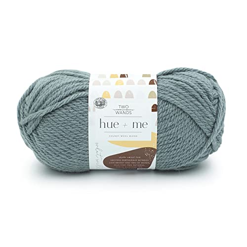 Image of Lion Brand Yarn, Hue + Me Chunky Yarn for Crocheting, Knitting, and Crafts, Harbor, 1 Pack