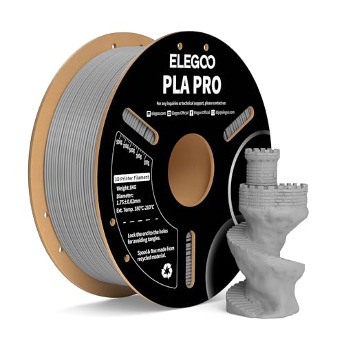 ELEGOO PLA PRO Filament 1,75mm Grau 1kg, 3D Drucker Filament