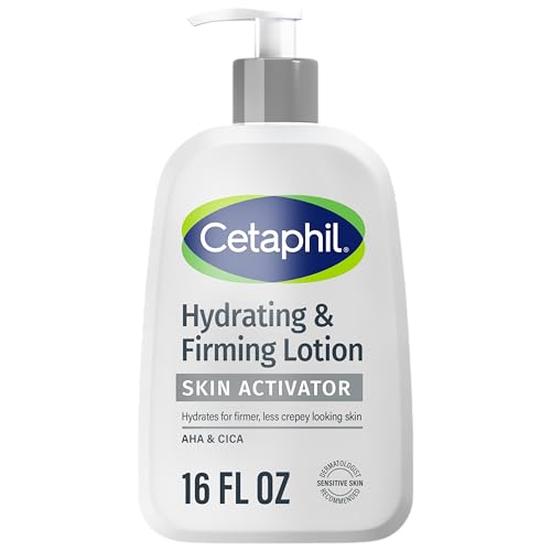 Cetaphil Skin Activator Hydrating & Firming Body Lotion 16oz, Mandelic Acid (AHA) and Centella Asiatica (CICA) Body Moisturizer, Hydrates and Firms Aging Skin, Anti-Aging Body Skincare
