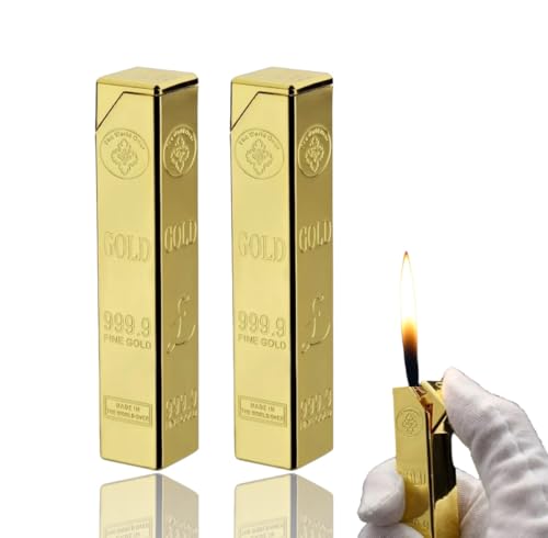Encendedor Gold Bar 2 Pack, Recargable, Paraviento miniatura 1