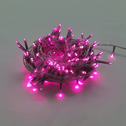 elume Guirlande lumineuse de Noël intérieure extérieure 13m 160 LED roses fixes