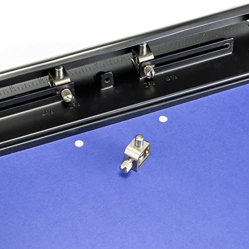 Oic® Adjustable 3-Hole Punch, Black #TOP3