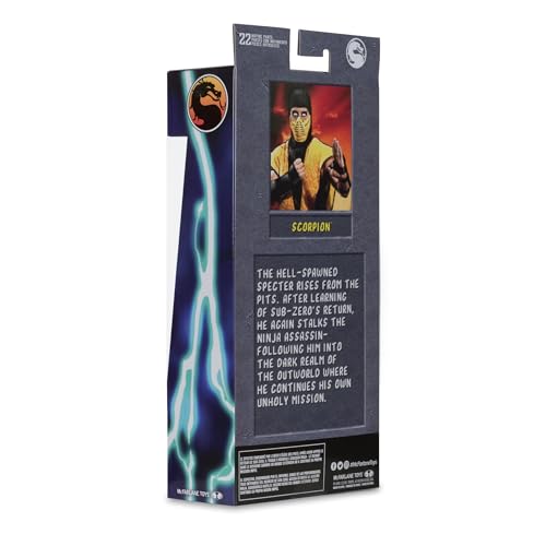 McFarlane Toys - Mortal Kombat Klassic Scorpion Figurine d'action de 7 Pouces