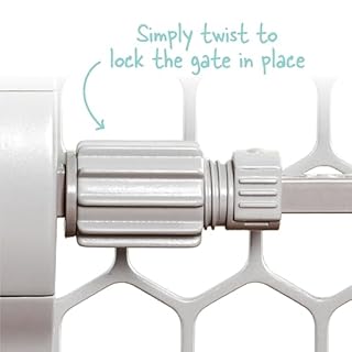 Regalo Easy Fit Plastic Adjustable Extra Wide Baby Gate, Award Winning Brand, 23 Inches Tall, Fits Openings Between 28 to 42 Inches, Pressure Mounted