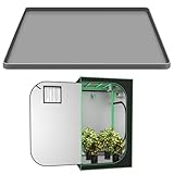 Grow Tent Mat Grow Tents Drip Pan, Grow Tent Complete System Silicone Mat with Raised Edge, Weed Growing Kit Indoor Tray Growing Tent Mat, Non-Slip Waterproof Weed Tent Pad Floor Pan 23.6'x 23.6'