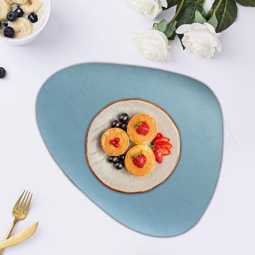 Sets de table ronds simili cuir pour protéger la table des plats chauds