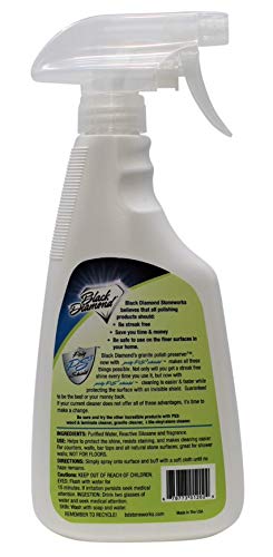 Black Diamond Stoneworks Granite Counter Cleaner: Usda Certified Biobased- Safe For Granite, Quartz, Marble, Travertine, Countertops #TOP6