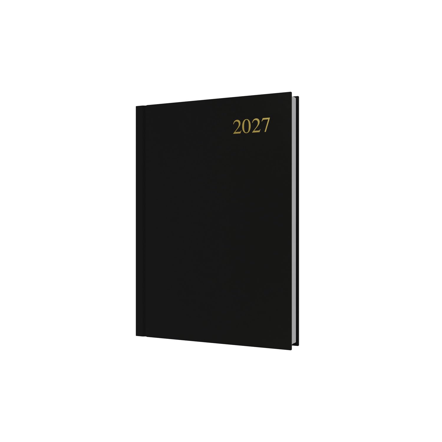 2027 Calendar Year Planner - 12 Month A5 Day-to-Page Diary - Hard Cover in Black - Collins Debden Essential Range (ESSA51.99-27)