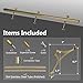 Shantra 6ft Bar Foot Rail Kit, 304 Stainless Steel Tube with Polished Finish & Brushed Brackets, Brass Bar Foot Rest Rail, Complete Undercounter Mount Hardware and Tubing