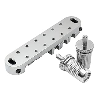 Musiclily 51,5mm Chevalet à ouleaux Tune-O-matic Roller Bridge pour Guitare électrique type Les Paul, Chrome - Les Beatles, Paul McCartney, John Lennon, RIngo Starr, George Harrison Musiclily 51,5mm Chevalet à ouleaux Tune-O-matic Roller Bridge pour Guitare électrique type Les Paul, Chrome – Image 3