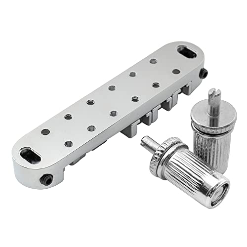 Musiclily 51,5mm Chevalet à ouleaux Tune-O-matic Roller Bridge pour Guitare électrique type Les Paul, Chrome - Les Beatles, Paul McCartney, John Lennon, RIngo Starr, George Harrison Musiclily 51,5mm Chevalet à ouleaux Tune-O-matic Roller Bridge pour Guitare électrique type Les Paul, Chrome – Image 4