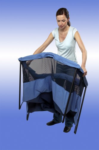 BABYBJORN Travel Crib Light , Blue (Discontinued by Manufacturer)