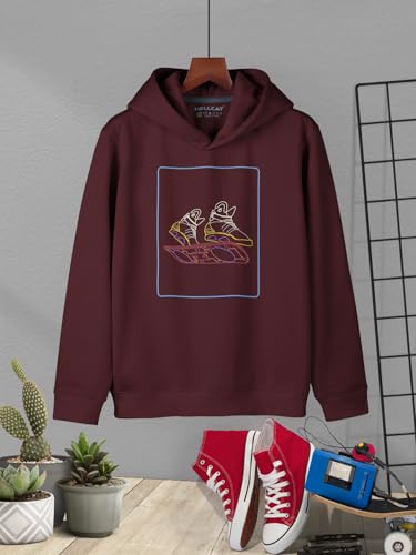 Image of HELLCAT Trendy Printed Cotton Blend Hoodie Sweatshirt for Boys - Pack of 2