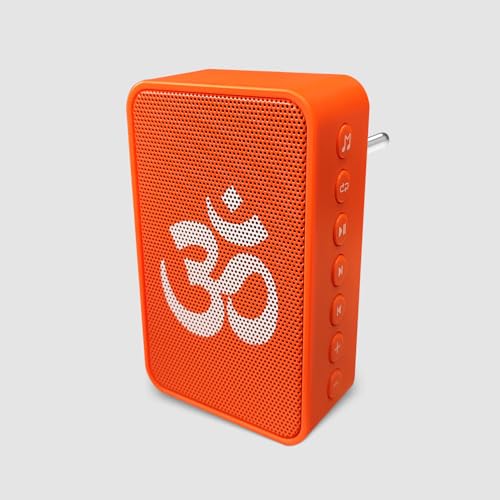 Image of Saregama Carvaan Bhakti Plug Play Devotional Music Player - Pre-Loaded with 25 Mantras and Chalisa | Bluetooth Connectivity (Devotional Orange)