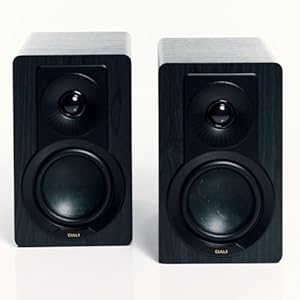 DALI KUPID Premium-Kompakt-Passiv-HiFi... 2-Wege-Design mit 4, 5-Zoll-Tieftöner und 1-Zoll-Hochtöner, inklusive Wandhalterung (Paar) – Black Ash