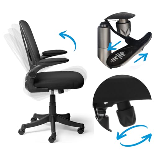 Cadeira De Escritório Diretor Preta Giratória Com Tela Mesh prime.office P210 HERA