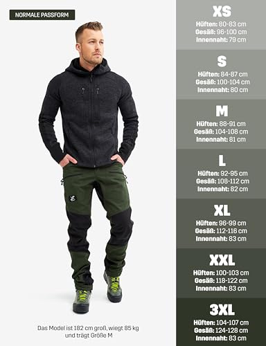 RevolutionRace Herren Nordwand Pro Pants, Hose zum Wandern und für viele Outdoor-Aktivitäten, Forest Green, XXL