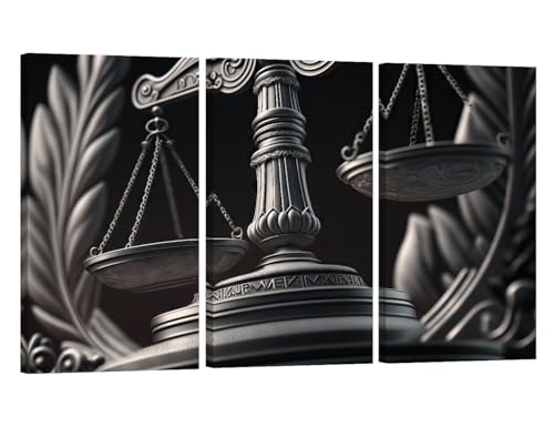 3 Panels Canvas Wall Decor Modern Art Close-up of Scales