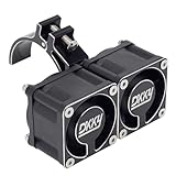 DKKY RC Motor Cooling Fan Heatsink with 42mm Mount for Arrma Axial Traxxas 1/6 1/8 1/10 RC Models with 4274 4286 Motor (Black)