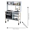 Theo Klein 7199 Miele kök | Vitt träkök inkl. spisplatta med ljud- och ljus | Mått: 70 cm x 30 cm x 91 cm | Fint kökstillbehör i rostfritt stål (går ej att värma) och trä | Leksak för barn från 3 år #5