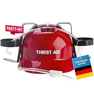 Goods+Gadgets Party Trinkhelm 'Thirst Aid' Rot