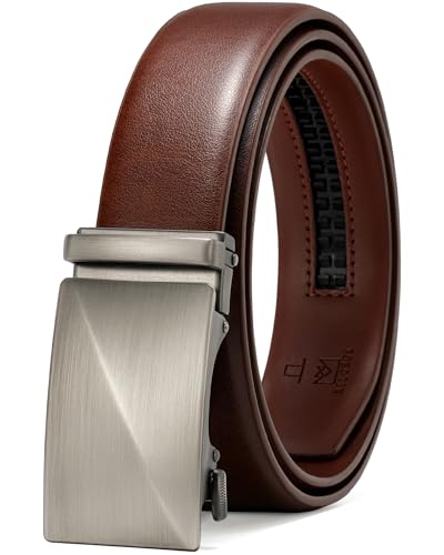 Image of MILORDE Men's Leather Ratchet Belt - 35mm - Customizable Fit