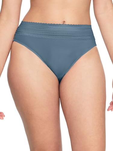 Image of Warner's Women's No Pinching, No Problems Dig-Free Comfort Waist with Lace Microfiber Hi-Cut 5109J