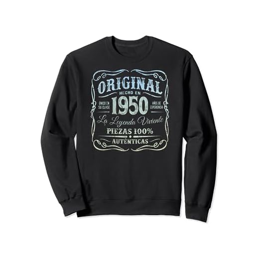 Original Hecho En 1950 Vintage Cumpleaños Sudadera