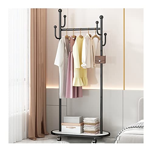Perchero De Pie Perchero De Árbol Perchero De Tubería Industrial Perchero con Ruedas Perchero De Servicio Pesado Perchero para Dormitorio Organizador De Ropa con Ruedas (Color:, Tamaño