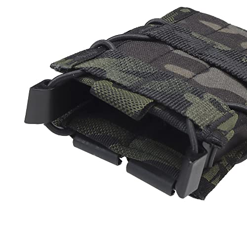 Tactical 5.56 Magazine Pouch Holster AK AR M4 AR15 Rifle Pistol Single Mag Bag Molle Hunting Shooting Military Airsoft Paintball (Color : MG-49-BCP, Size : M) - Image 5