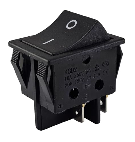 Interrupteur à levier On/Off 4 broches 16A 250V, noir, interrupteur à bascule, interrupteur de dispositif