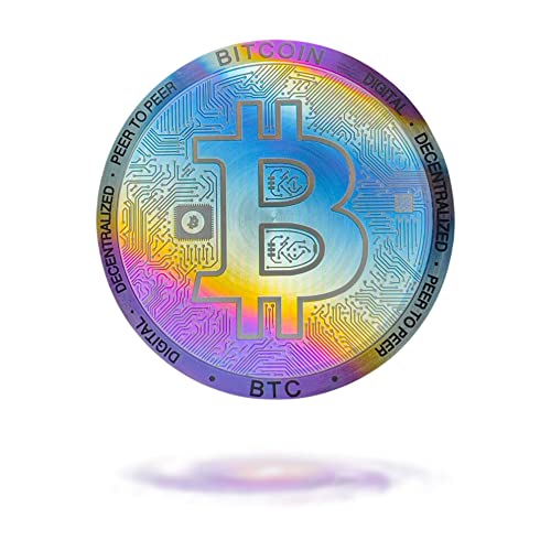 Cryptochips Bitcoin (BTC) Galaxy Coin Custom Physical Crypto Coins You Can HODL | Anodization Technology and Electrolytic Coloring