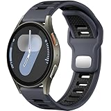 Odbeai Bands Compatible with Galaxy Watch 6 Band, compatible with Samsung Watch 7 Bands, Silicone Sport Breathable Waterproof Replacement Strap for Galaxy Watch 4/5/5 Pro/4 6 Classic/Active 2 for Men